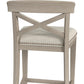 Hillsdale Furniture Bayview Wood Counter Height Stool, Set of 2,  White Wire Brush