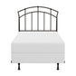 Hillsdale Furniture Vancouver Metal Twin Metal Headboard with Frame, Antique Brown