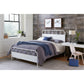 Hillsdale Furniture Grayson Queen Metal Bed, Textured White