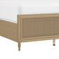 Hillsdale Furniture Sausalito King Wood Cane Bed, Medium Taupe