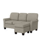 Hillsdale Furniture Upholstered Reversable Sectional Chaise, Greige