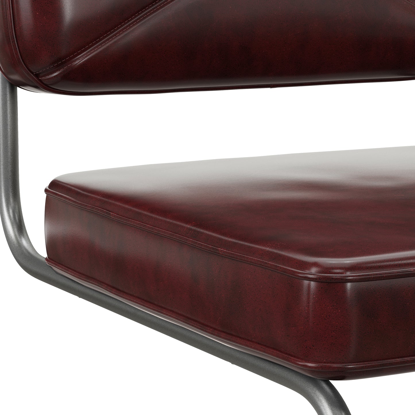 Hillsdale Furniture Breuer Metal Counter Height Stools, Set of 2, Burgundy