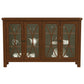 Hillsdale Furniture Bayside Wood 4 Door Console Cabinet, Rustic Mahogany