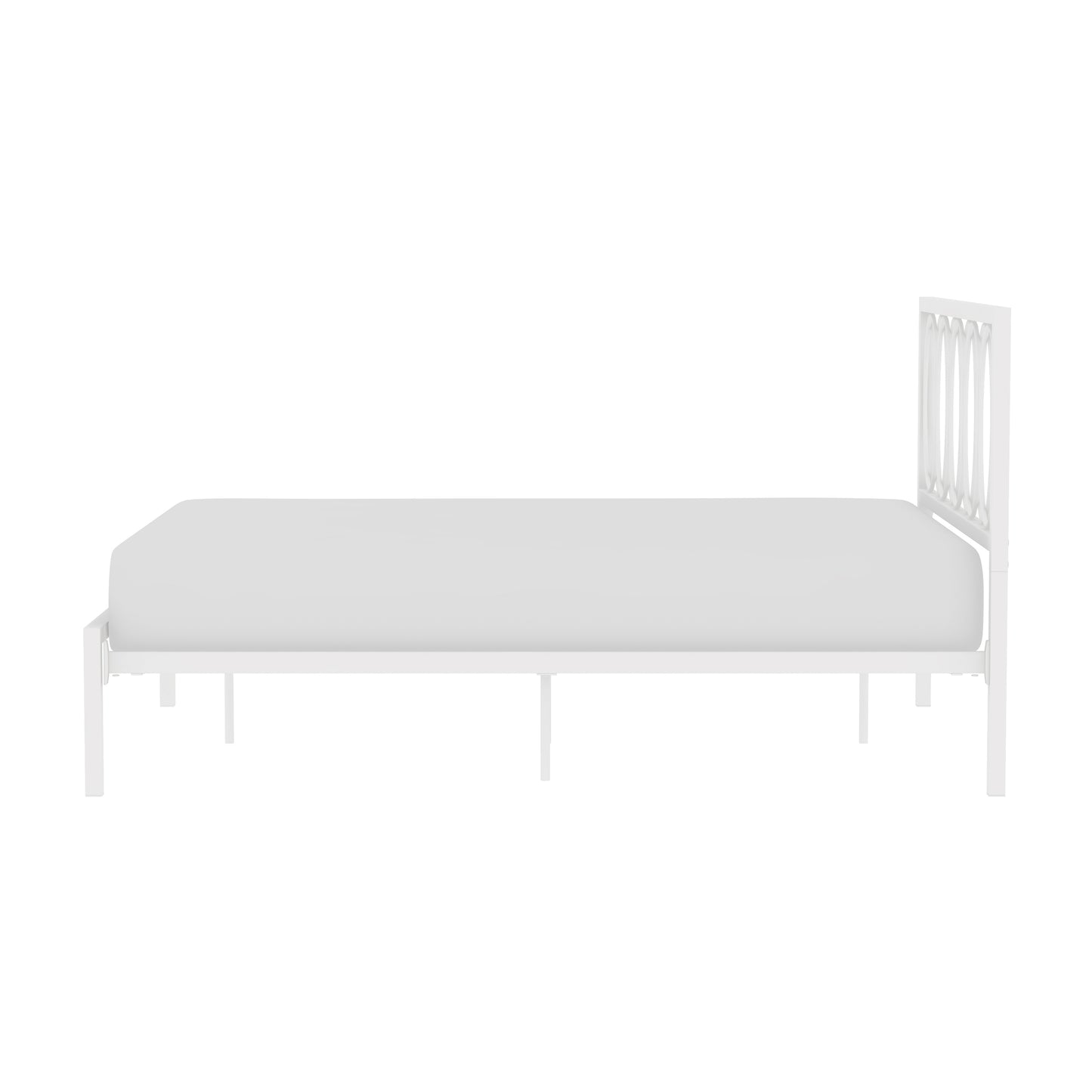 Hillsdale Furniture Naomi Queen Metal Bed, White