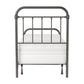 Hillsdale Furniture Kirkland Metal Twin Bed, Aged Pewter