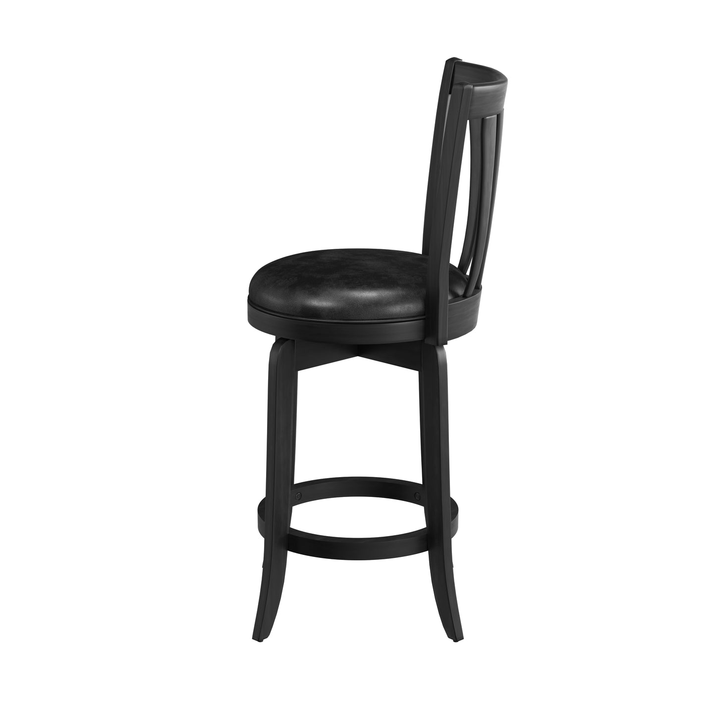 Hillsdale Furniture Savana Wood Counter Height Swivel Stool, Black