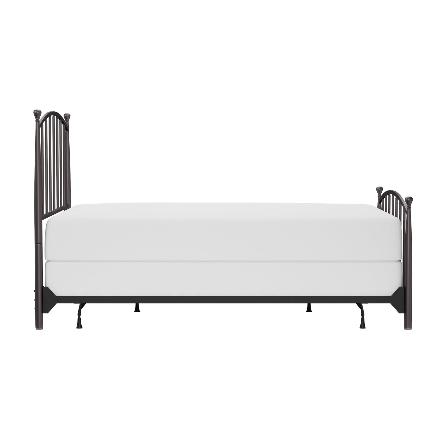 Hillsdale Furniture Warwick Queen Metal Bed with Frame, Gray Bronze