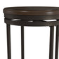 Hillsdale Furniture Casselberry Metal Backless Counter Height Swivel Stool, Brown