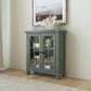 Hillsdale Furniture Bayside Wood 2 Door Console Cabinet, Robin Egg Blue