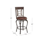 Hillsdale Furniture Granada Metal Counter Height Swivel Stool, Dark Chestnut