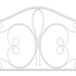 Hillsdale Furniture Ruby King Metal Headboard, Textured White