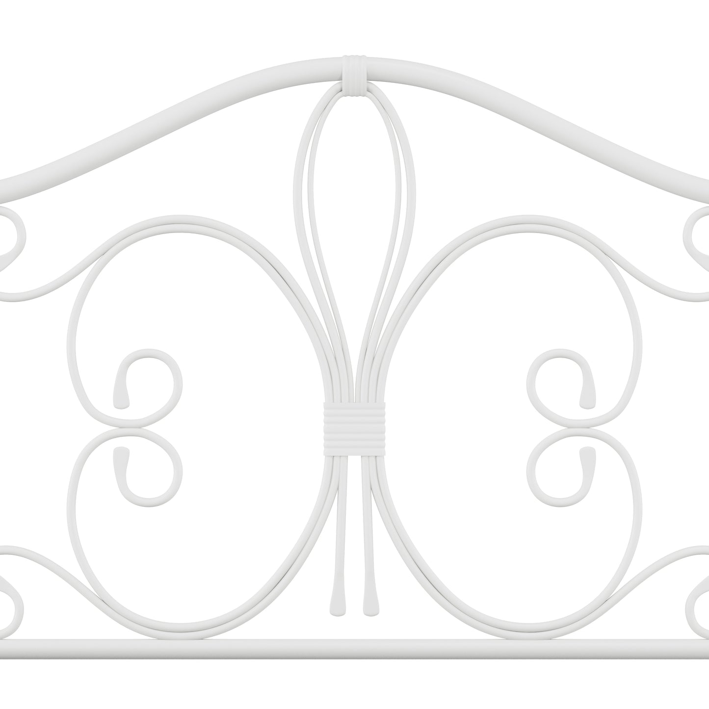 Hillsdale Furniture Ruby King Metal Headboard, Textured White