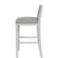 Hillsdale Furniture Fowler Wood Bar Height Stool, Sea White