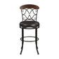 Hillsdale Furniture Dundee Commercial Grade Metal Bar Height Swivel Stool, Dark Coffee