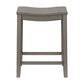 Hillsdale Furniture Fiddler Wood Backless Counter Height Stool, Aged Gray