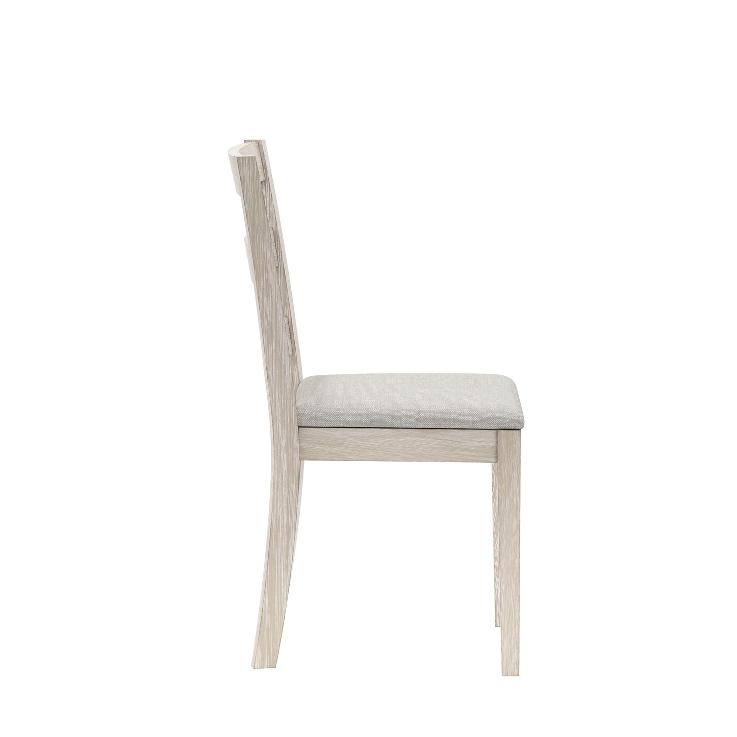 Hillsdale Furniture Spencer Wood Ladder Back Dining Chair, Set of 2, White Wire Brush