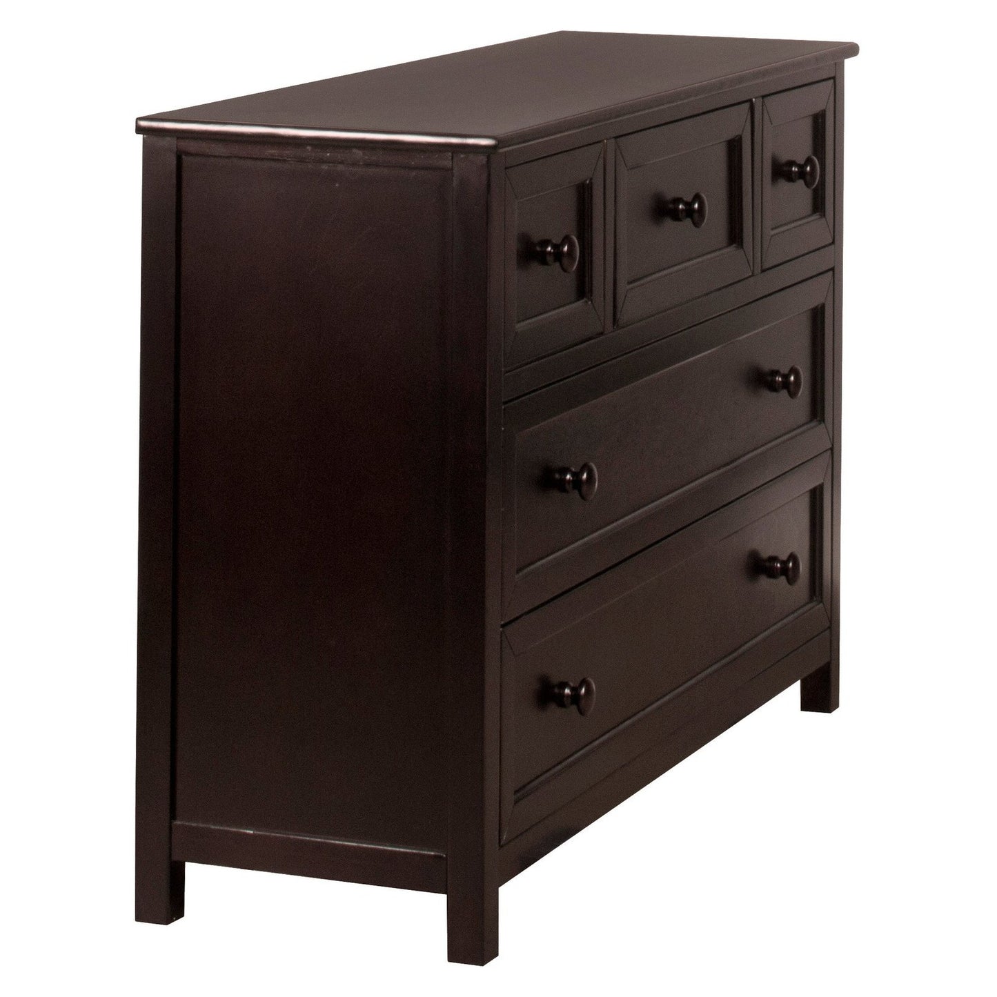 Hillsdale Kids and Teen Schoolhouse 4.0 Wood Dresser with 5 Drawers, Chocolate