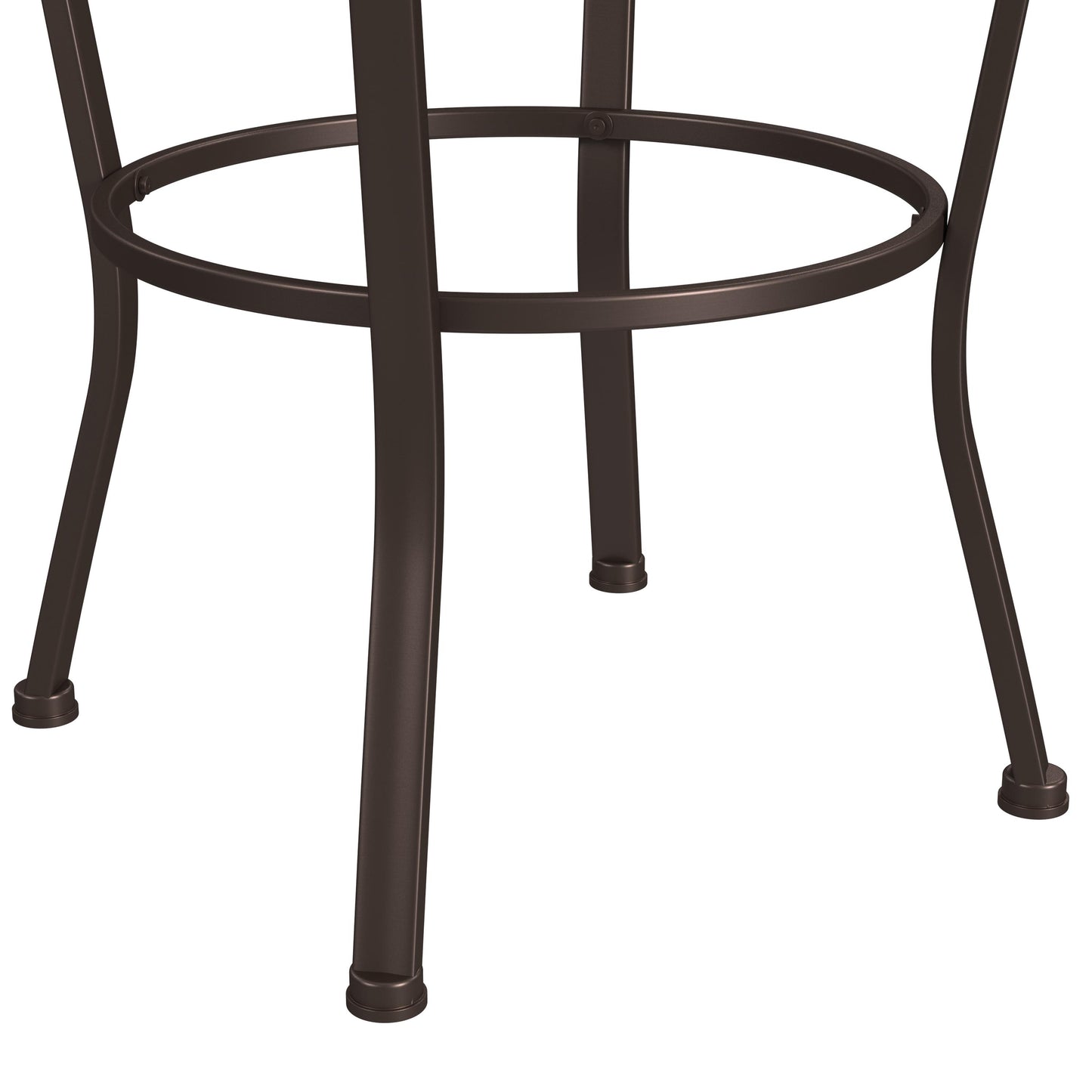 Hillsdale Furniture Granada Metal Bar Height Swivel Stool, Dark Chestnut