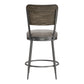 Hillsdale Furniture Garren Metal Counter Height Swivel Stool, Rubbed Pewter