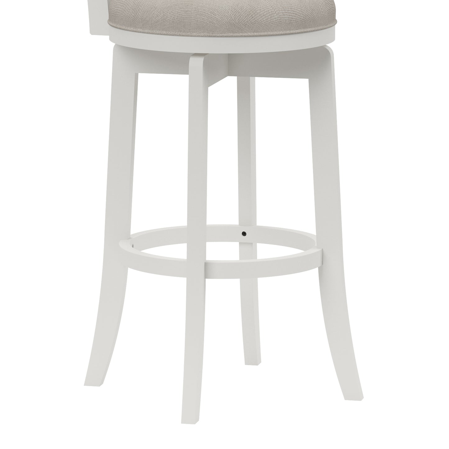 Hillsdale Furniture Elliott Wood Bar Height Swivel Stool, White