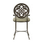 Hillsdale Furniture Marsala Metal Vanity Stool, Antique Gray