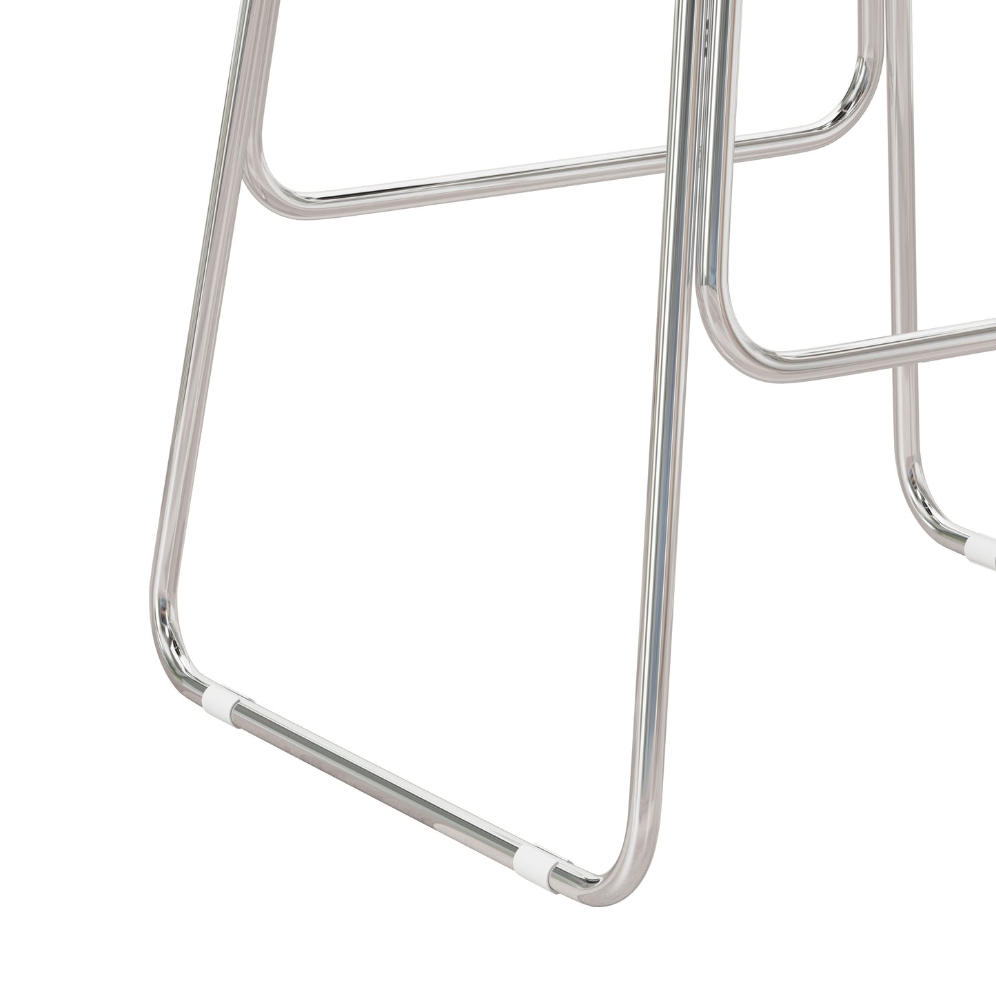 Hillsdale Furniture Southlake Backless Metal Counter Height Stool, Chrome with Black Vinyl