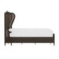 Hillsdale Furniture Sausalito Wood and Cane King Bed, Oiled Bronze