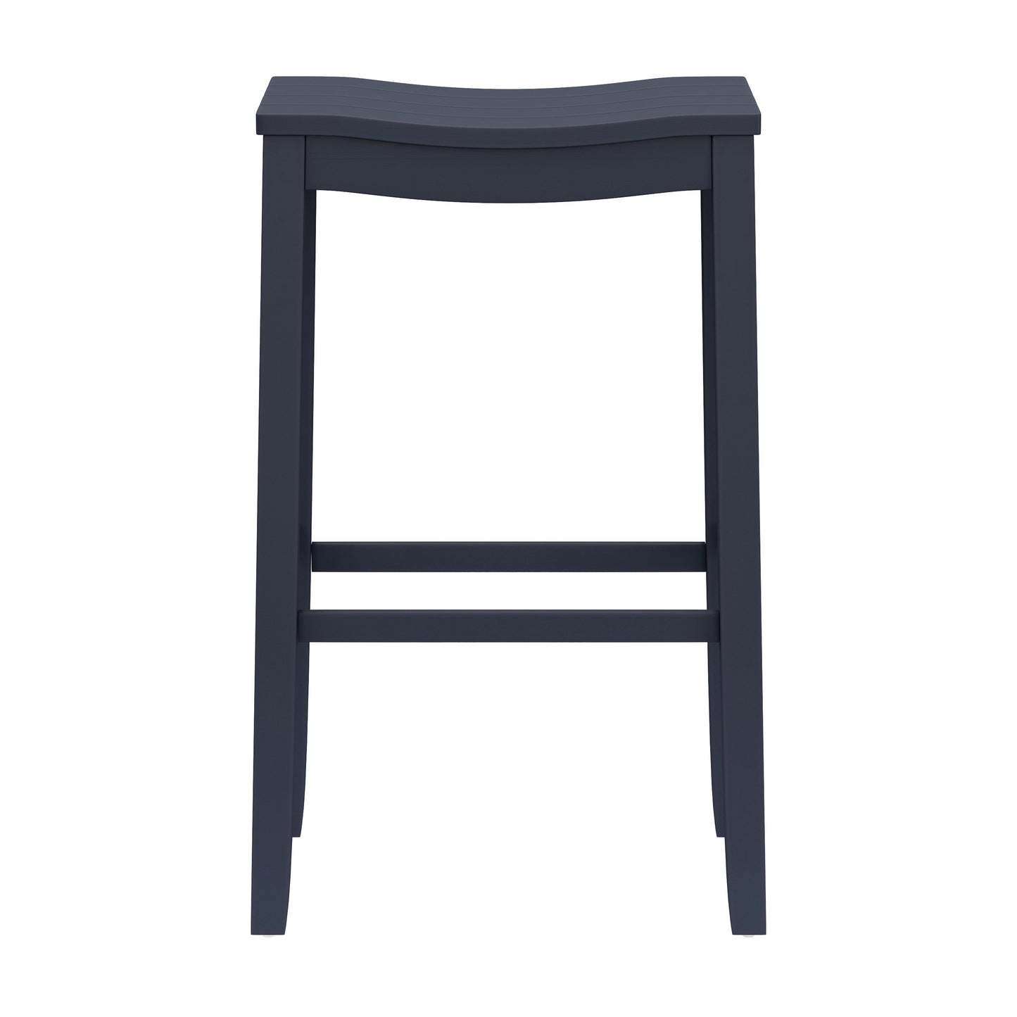 Hillsdale Furniture Fiddler Wood Backless Bar Height Stool, Navy