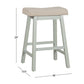 Hillsdale Furniture Moreno Wood Backless Counter Height Stool, Light Aged Blue