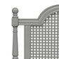 Hillsdale Furniture Melanie Wood and Cane King Bed, French Gray