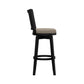 Hillsdale Furniture Foxmoor Wood Bar Height Swivel Stool, Black