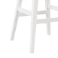 Hillsdale Furniture Clarion Wood and Upholstered Bar Height Swivel Stool, Sea White