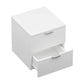 Hillsdale Living Essentials Delmar Wood 2 Drawer Nightstand, Set of 2, Matte White