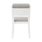 Hillsdale Furniture Clarion Wood and Upholstered Dining Chairs, Set of 2, Sea White