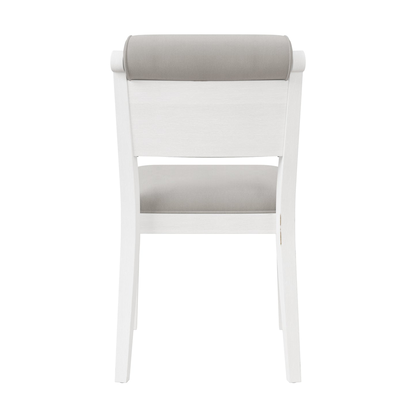 Hillsdale Furniture Clarion Wood and Upholstered Dining Chairs, Set of 2, Sea White