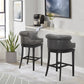 Hillsdale Furniture Broadland Wood Memory Return Swivel Bar Height Stool, Black