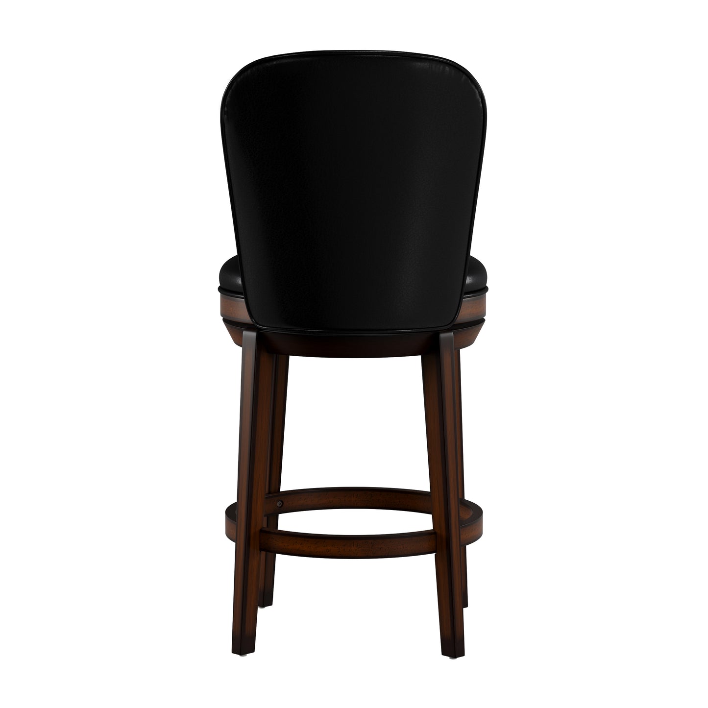 Hillsdale Furniture Victoria Wood Counter Height Swivel Stool, Dark Chestnut