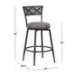 Hillsdale Furniture Dunlap Metal Counter Height Stool, Black