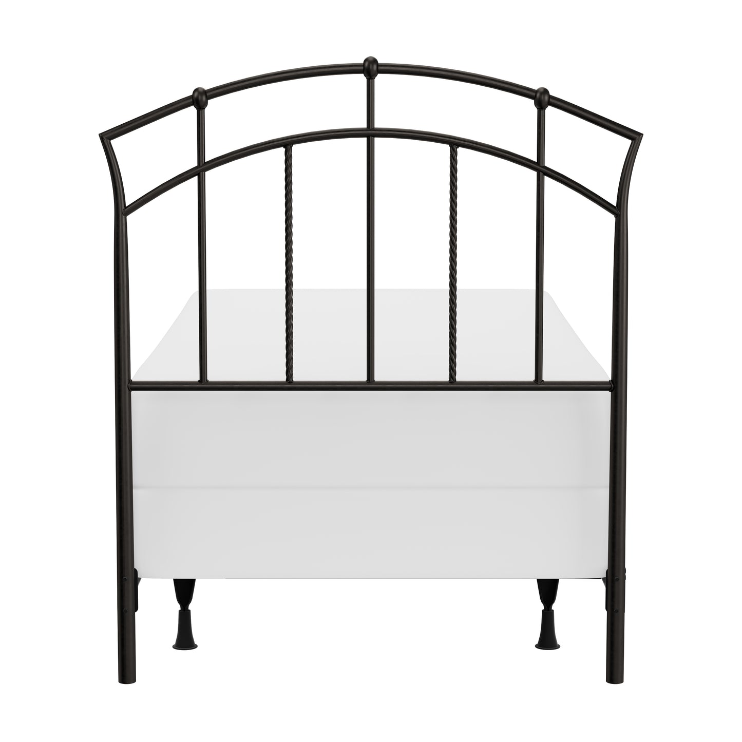 Hillsdale Furniture Vancouver Metal Twin Metal Headboard with Frame, Antique Brown