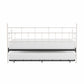 Hillsdale Furniture Providence Metal Twin Daybed with Roll Out Trundle, Soft White