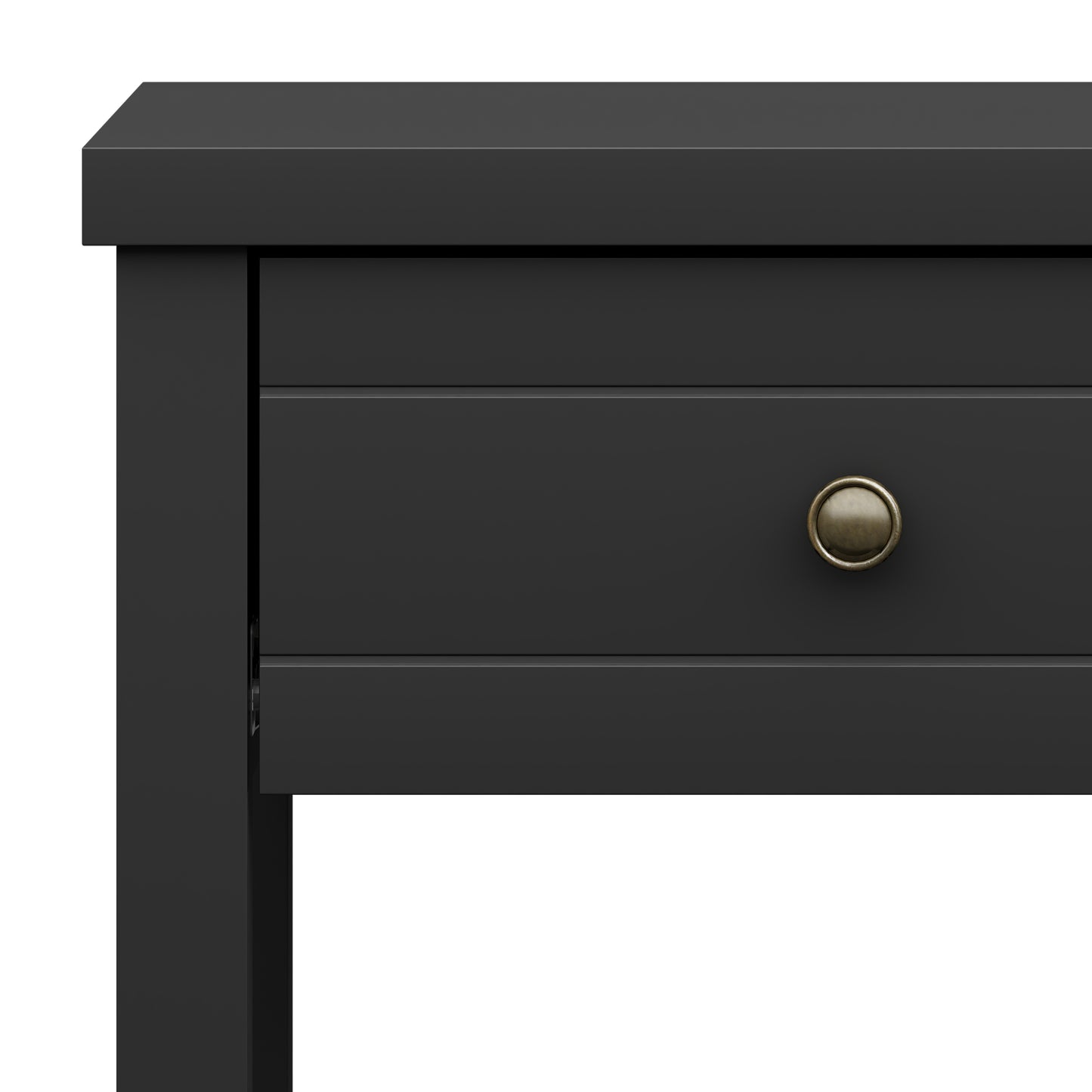 Living Essentials by Hillsdale Harmony Wood Accent Table, Matte Black