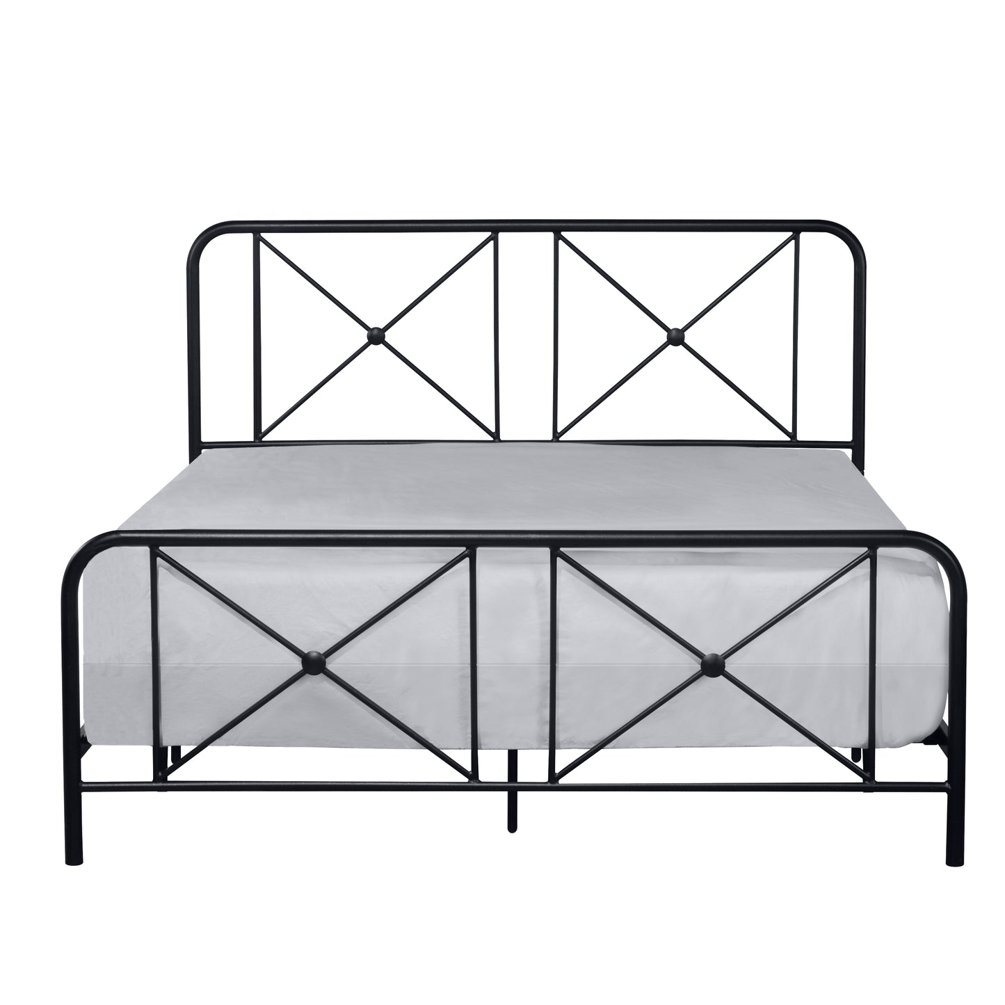 Hillsdale Furniture Williamsburg Queen Metal Bed, Black Sparkle