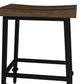 Hillsdale Furniture Trevino Metal Backless Counter Height Stool, Set of 2, Distressed Walnut