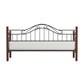 Hillsdale Furniture Matson Wood and Metal Daybed, Black with Cherry Posts