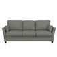 Living Essentials by Hillsdale Grant River Upholstered Sofa with 2 Pillows, Stone