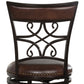 Hillsdale Furniture Seville Metal Bar Height Swivel Stool, Brown Shimmer