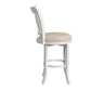 Hillsdale Furniture Bayberry Wood Bar Height Swivel Stool, White