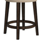 Hillsdale Furniture Krauss Wood Backless Counter Height Swivel Stool, Linen Stone