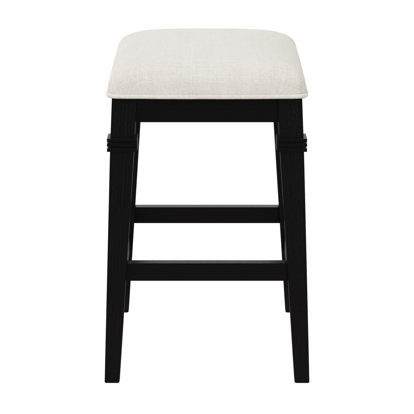 Hillsdale Furniture Arabella Wood Backless Counter Height Stool, Black Wire Brush