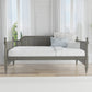 Hillsdale Furniture Melanie Wood and Cane Twin Daybed, French Gray